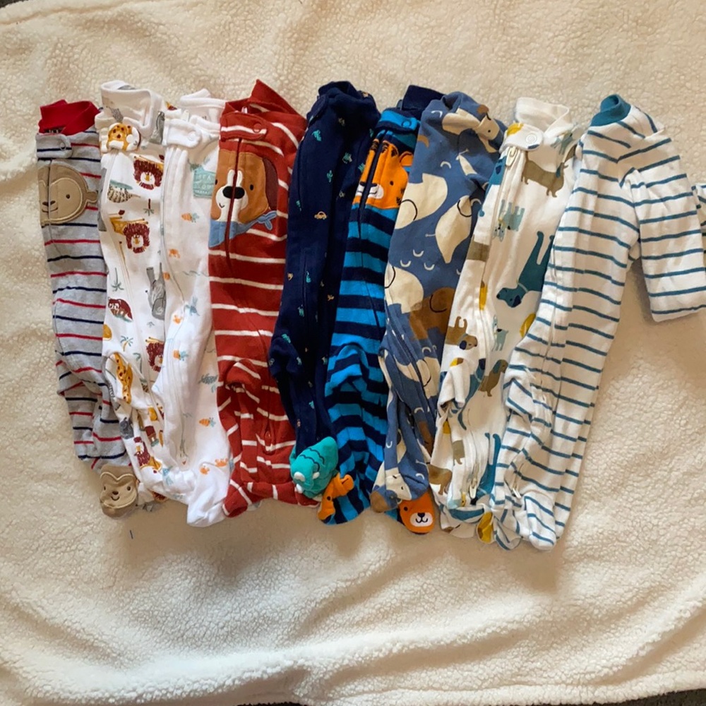 Bundle of Carter’s Newborn Sleepers